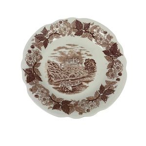 Vintage Norleans Japan Plate Decor Castle Kingdom 7.25 diameter